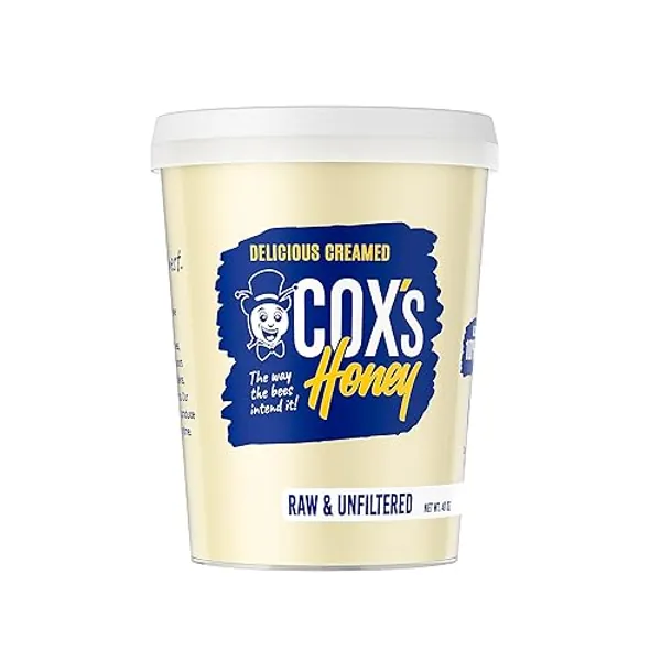 Cox's Honey - Creamed Whipped Honey Raw Unfiltered, 40 OZ | 100% Pure Clover Delicious Honey - Product of the USA - 40 Ounce (Pack of 1)