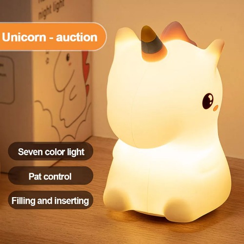Unicorn Cute Kawaii LED Night Light Lamp Bedroom Decor - Pat to 7 colors