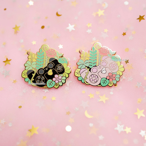 Nature's Joy "Controller" Hard Enamel Pins - Set / [A Grade] / Simple Rubber Back