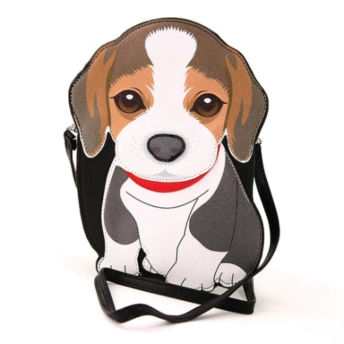 Sleepyville Critters - Beagle Cross Body Bag - Black