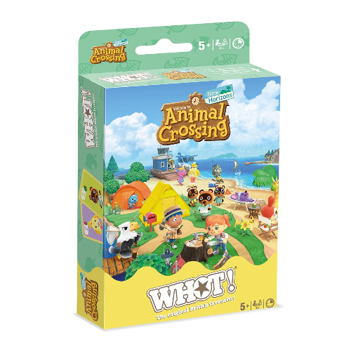 Waddingtons Number 1 Animal Crossing WHOT!-kaartspel, bevat 53 speelbare kaarten met Isabelle, Mabel en Timmy en Tommy, reisspel, geweldig cadeau en speelgoed voor jongens en meisjes vanaf 5 jaar