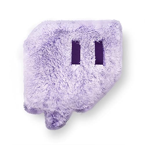 Twitch Glitch Pillow Plush - Faux Fur - Purple Faux Fur