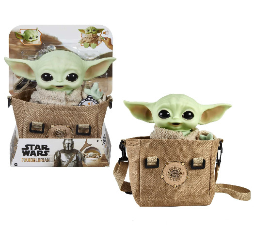 Disney Star Wars Mandalorian The Child Baby Yoda Funktionsplüsch & Tasche Geschenkset