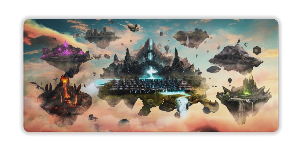 Runic Keyboard Islands Desk Mat