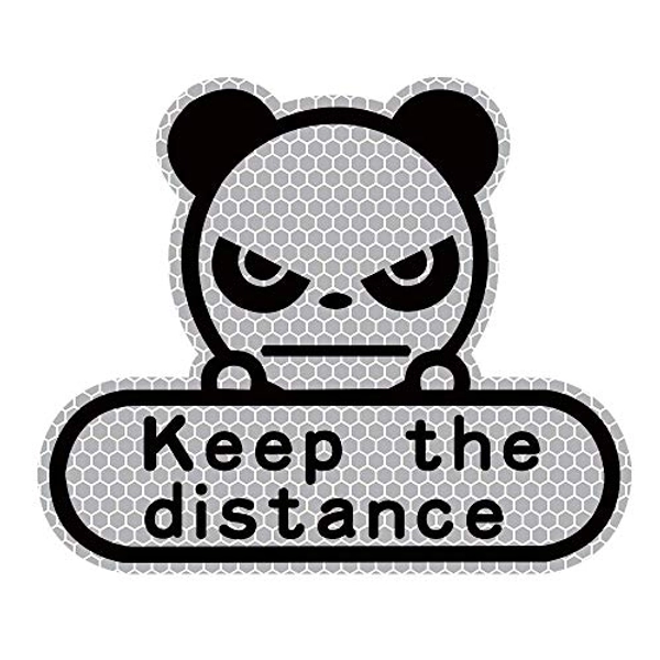 biinfu Reflective Diamond Stickers Keep Distance Reflective Stickers Tape Conspicuity Safety Caution Warning Sticker for Car Truck Trailer-White