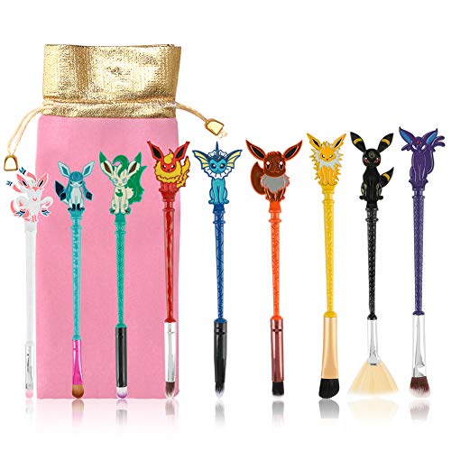 Cute Fairy Makeup Brush Set, WeChip 9PCS Wizard Wand Makeup Brushes Gifts for Women - Cute Fairy