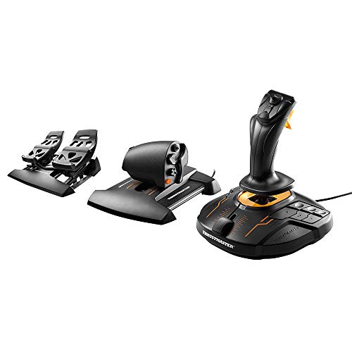 Thrustmaster T16000M FCS Flight Pack (Compatible with PC) - Black - Flight Pack T16000M FCS