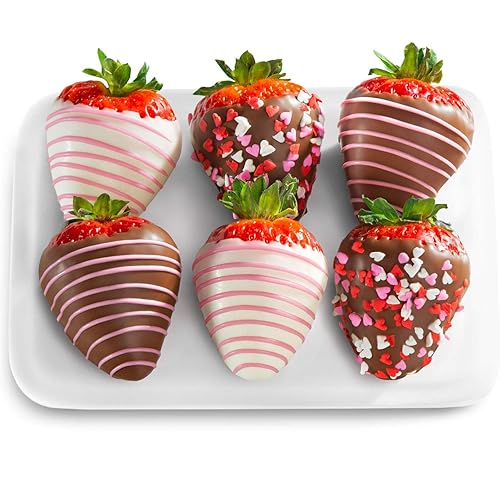 A Gift Inside The Original Love Berries Dipped Strawberries - 6 Berries - 6 Love Berries Original