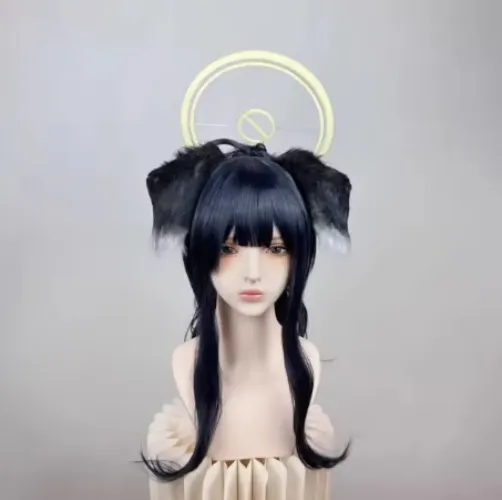 Blue Archive Hibiki Wig/Ears/Halo