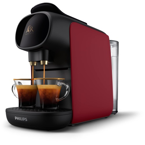 L'OR BARISTA Sublime Coffee Capsule Machine by Philips, for Double or Single Capsule, Red (LM9012/50)