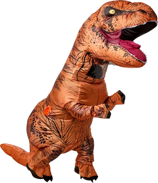 Rubies Adult The Original Inflatable Dinosaur Costume, T-Rex, Standard - 
