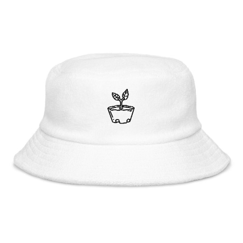 Sapling | Terry cloth bucket hat | Animal Crossing - White