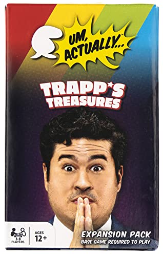 Um, Actually Trapp's Treasures Expansion Pack | Designed to be Added to The Um, Actually Trivia Game by Wiggles 3D - Trapp's Treasures Pack