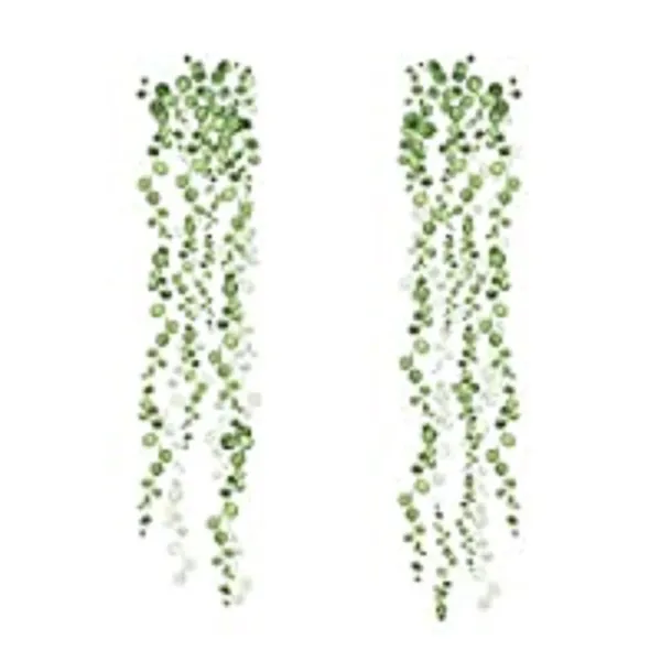 RoomMates RMK3903SCS String of Pearls Succulent Vine Peel and Stick Wall Decals - 