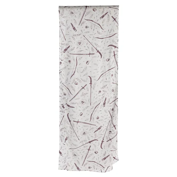 Tamora Pierce: Weapons & Spells Scarf | White/Burgundy