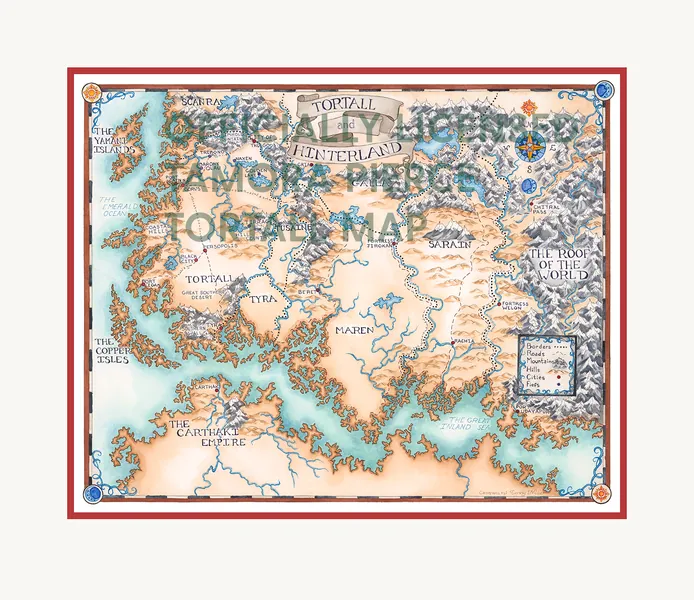 TAMORA PIERCE: Tortall Map | 18" x 15"