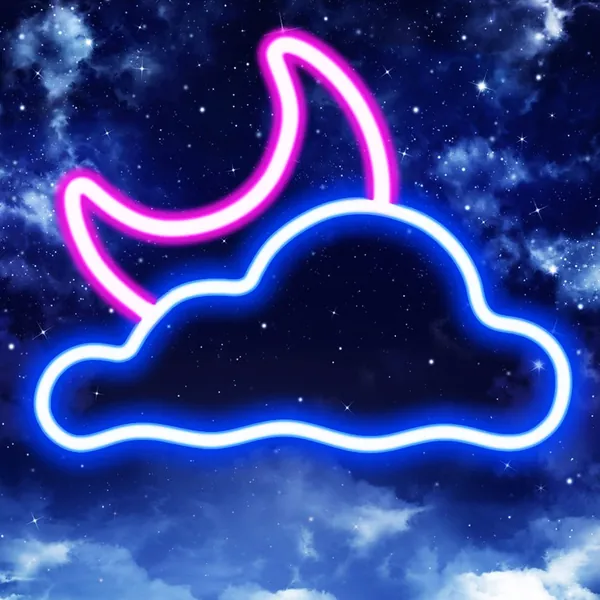 Neon Sign, Cloud and Moon Led Neon Light, Neon Lights Sign for Wall Decor USB/Battery Powered Led Neon Signs for Bedroom Kids Room Wedding Party Decoration