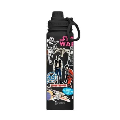 Garrafa Térmica Fresh + Ebook - Star Wars - Colagem - Fresh 650ml - Gocase