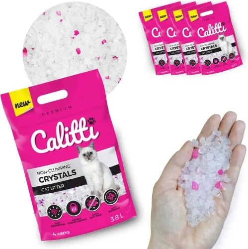 Calitti - Premium Crystals silicate litter set 4 x 3.8L = 15L