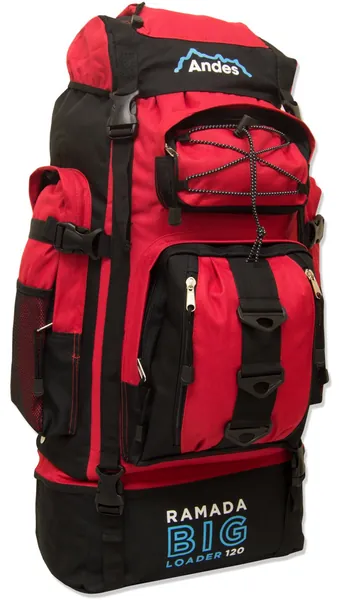 Andes Ramada 120L Extra Large Hiking Camping Backpack/Rucksack Luggage Bag