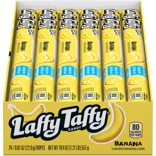 Laffy Taffy Banana Rope, 0.81 oz., 24 Piece