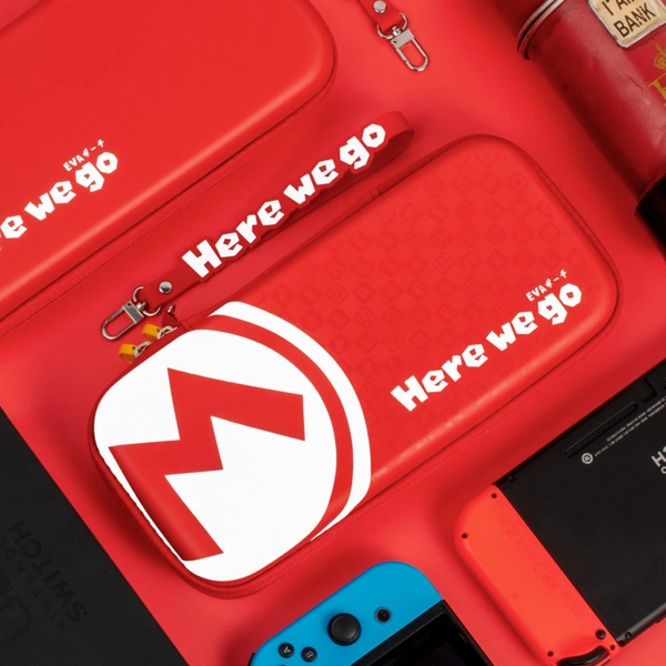 Mario Switch OLED Storage Case Cute Mario Switch Travel Cases