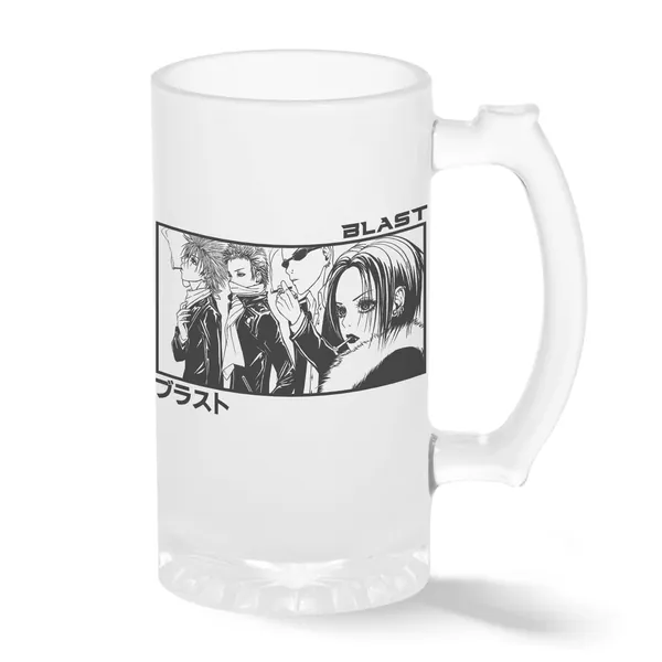 Nana Anime Osaki Manga Black Stones Blast Transparent öl rånar Stein 0.5L