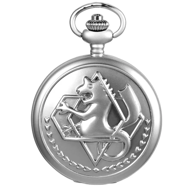 Vintage Fullmetal alkemist Edward Elric anime fickur, SIBOSUN vintage antik kvarts heljägare fickur och kedja presentask