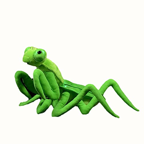 Tiny Heart Simulation Green Chinese Mantis Soft Stuffed Animal Plush Toy 12" Long, Lifelike Home Decor Kids Birthday
