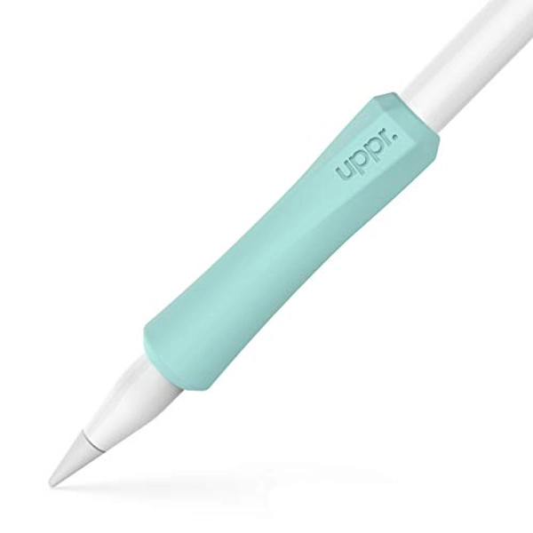 UPPERCASE Designs NimbleGrip Premium Silicone Ergonomic Grip Holder, Dual Sided Design, Compatible with Apple Pencil 1st Generation and Apple Pencil 2nd Generation (2 Pack, Mint)
