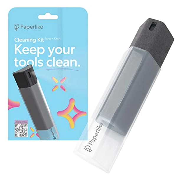 All-in-One Cleaning Kit by Paperlike - Microfiber Spray Bottle & Cleaning Solution - Safe for iPad & Electronic Displays