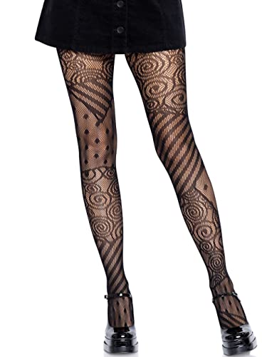 Leg Avenue Doll Fishnet Tights, One Size, Black