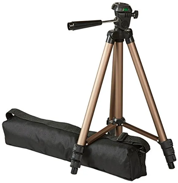 Amazon Basics Lightweight Camera Mount Tripod Stand With Bag - Pack of 4, 16.5 - 50 Inches