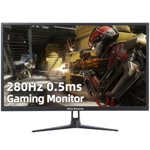 idea display 280Hz Gaming Monitor 25-inch FHD TN, 1920 x 1080, MPRT 0.5ms, (Supports 240Hz) 16.7M 72% NTSC, 400cd/m², 2xHDMI 1xDisplayport, Frameless FreeSync HDR, LED Backlit, P25T - 25" TN 280Hz 0.5ms 1920x1080