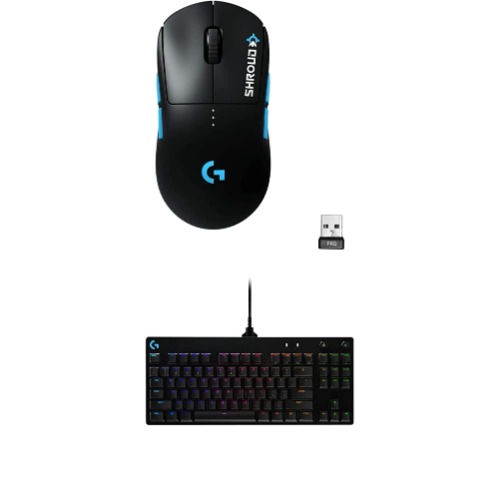 Logitech G PRO Wireless Gaming Mouse - Shroud Edition + Logitech G PRO Mechanical Gaming Keyboard - G Pro Mouse - Shroud Edition Mouse + G Pro Keyboard