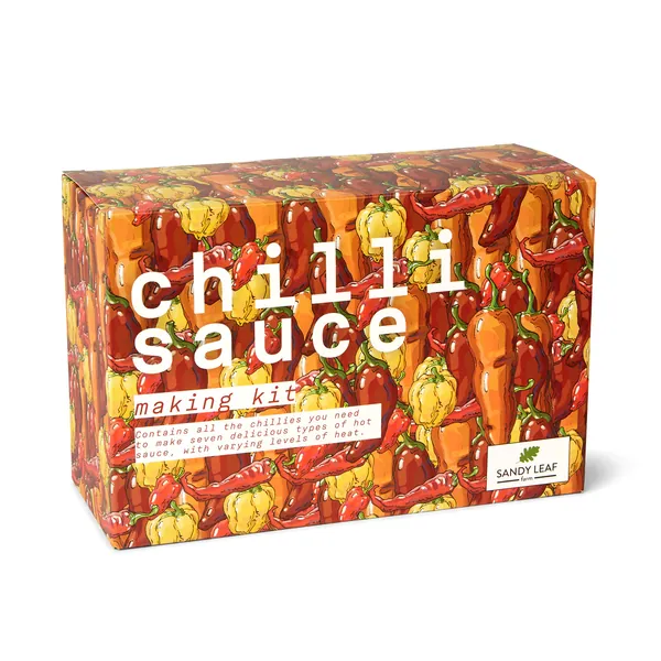 Chilli Sauce Making Kit - Make Your own Hot Sauce - Includes Chipotle, Habanero, Piri Piri, Aji Amarillo & Facing Heaven Peppers