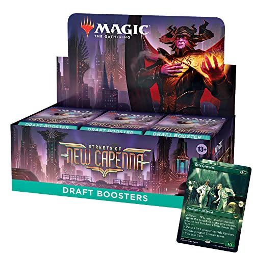 Magic The Gathering Streets of New Capenna Draft Booster Box, 36 Packs & 1 Box Topper, Multicolor, C95240001 - Draft Booster Box