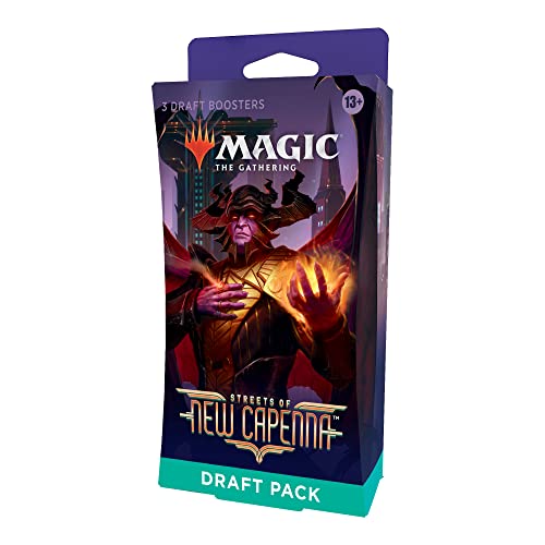 Magic The Gathering Streets of New Capenna 3-Booster Draft Pack, Multicolor, D02140000 - 3-Booster Draft Pack