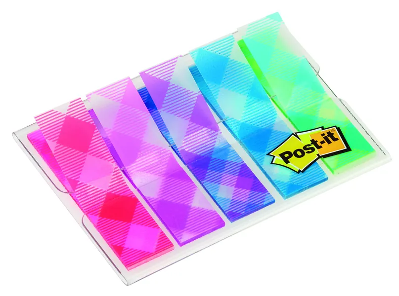 Post-it 11.9 x 43.2 mm "Gingham Pattern Collection" Patterned Flag