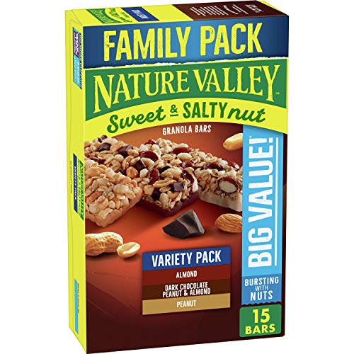 Nature Valley Granola Bars, Sweet and Salty Variety Pack, 15 ct