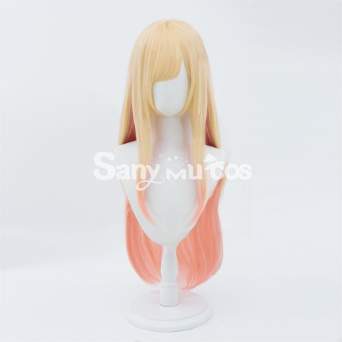 【In Stock】Anime Dress Up Darling Cosplay Kitagawa Marin Blond and Pink Gradient Long Cosplay Wig