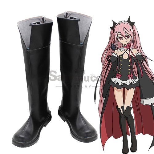 Anime Seraph of the End Cosplay Krul Tepes Cosplay Shoes - 38