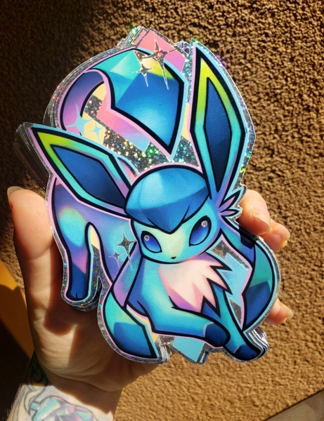 XXL Holo Glaceon Decorative Sticker