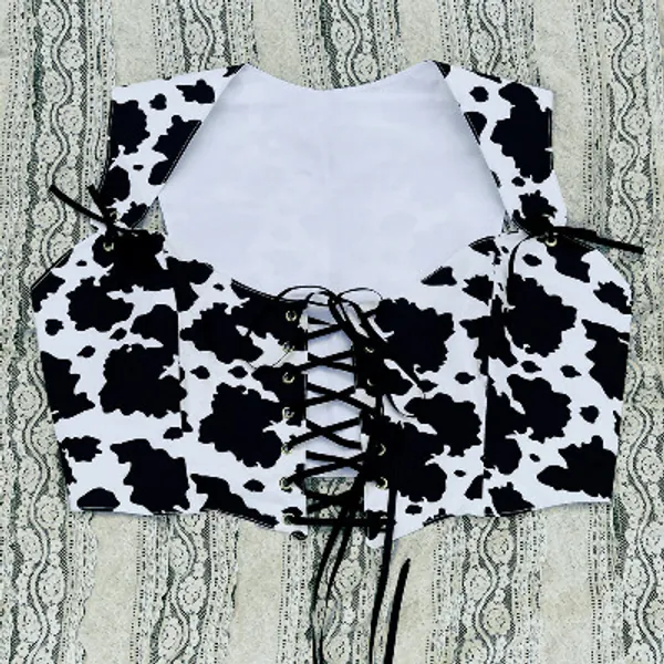 Cow Corset Top