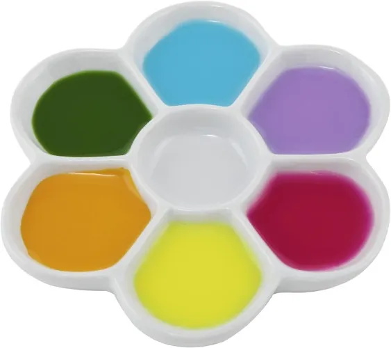 flower paint palette