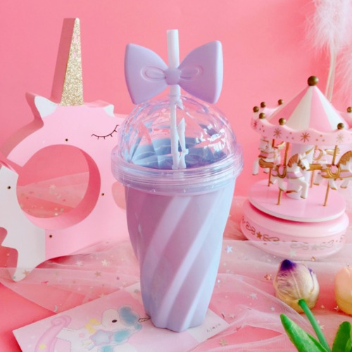 Pastel Princess Water Bottle - Purple
