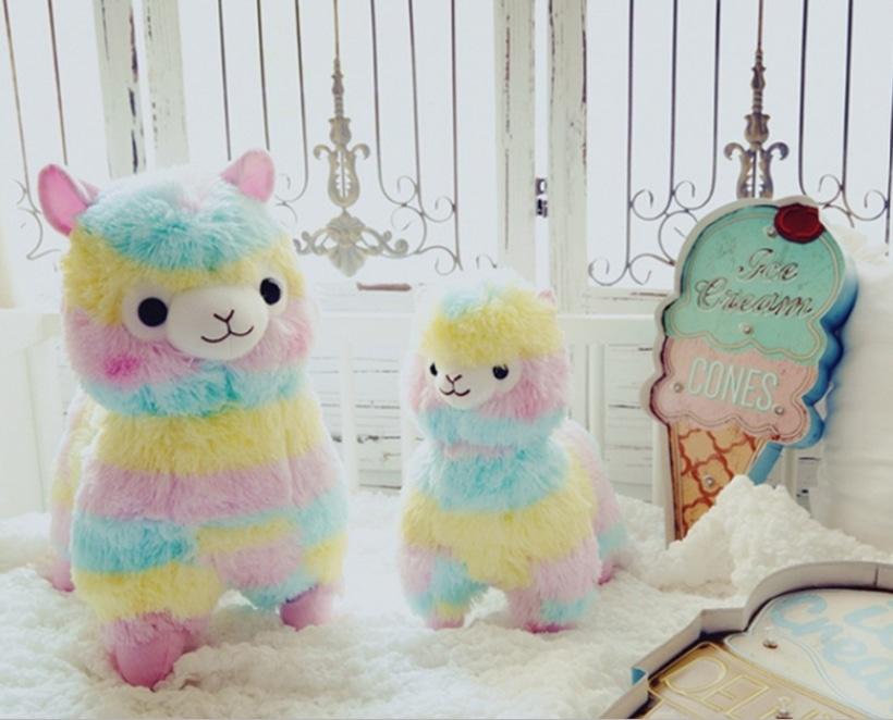 Rainbow Alpaca Plush - 50cm