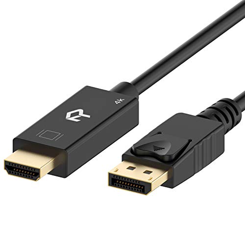 Rankie DisplayPort (DP) to HDMI Cable, 4K Resolution Ready, 6 Feet - 6 Feet