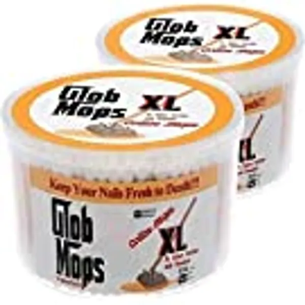 Glob Mops XL Cotton Swabs 2.0 – Extra Absorbent Bamboo Cotton Swabs – Cotton Swabs Made With Durable Sticks & Tips Designed For Cleaning Hard To Reach Spots (2-Pack, 600 Total Cotton Buds)