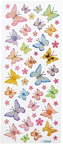 Craft Planet Fun Stickers Aufkleber "Schmetterlinge und Blumen"